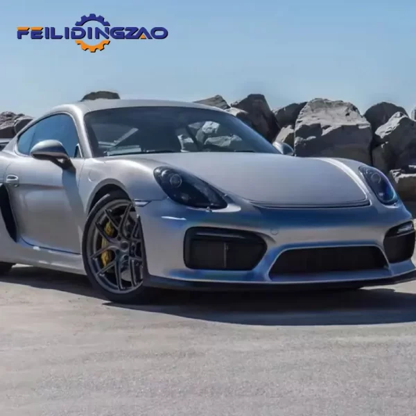 Saar Carbon Fiber  Front Rear Spoiler Side Skirts 987 Updated GT4 Style Car Body Kit for Porsche Cayman Boxster Spyder 987 - Image 4