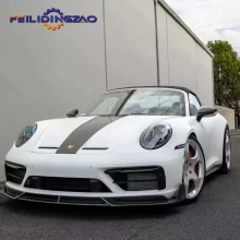 Saar Carbon Fiber Car Lip Bonnet Hood Fenders Body Kits for Porsche 911 992 Upgrade to GT3
