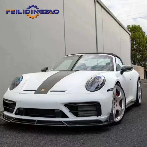 Saar Carbon Fiber Car Lip Bonnet Hood Fenders Body Kits for Porsche 911 992 Upgrade to GT3