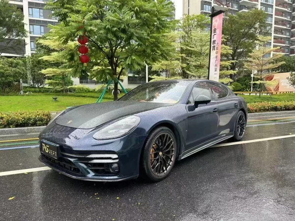 Saar Carbon Fiber Front Lip Side Skirts Upgrades Body Kits for Porsche Panamera 971 Bodykit TAKD Style - Image 5
