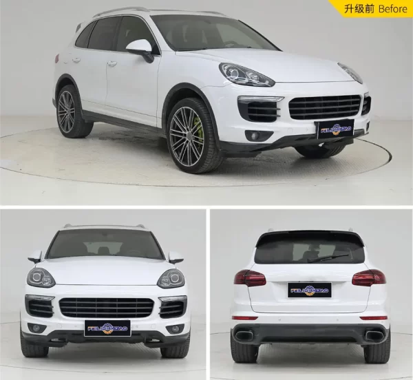 Saar Carbon Fiber Front Rear Bumper Spoiler 958.2 Upgrade to 9Y0.2 Turbo GT Style Car Body Kit for Porsche Cayenne 2015-2017 - Image 4