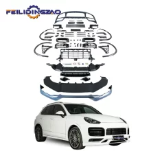 Saar Carbon Fiber Front Rear Bumper Spoiler 958.2 Upgrade to 9Y0.1 SD Style Car Body Kit for Porsche Cayenne 2015-2017