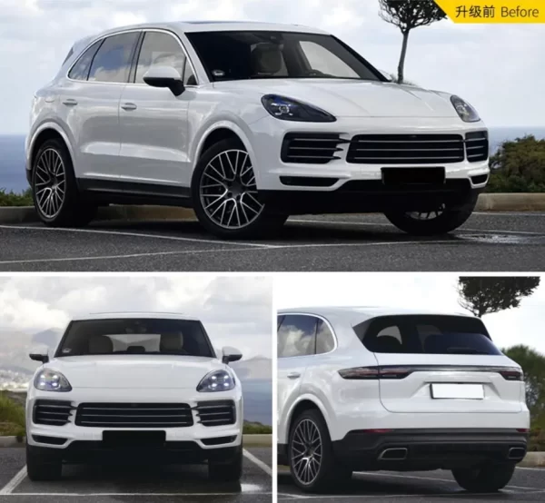 Saar Carbon Fiber Front Rear Bumper Spoiler 9Y0.1 Upgrade to 9Y0.2 Turbo GT SD Style Car Body Kit for Porsche Cayenne 2018-2023 - Image 3