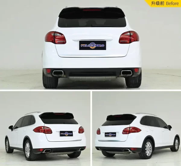 Saar Carbon Fiber PP Rear Bumper Door Taillight  Upgrade to 2023 Style Car Body Kit for Porsche Cayenne 2011-2014 - Image 3
