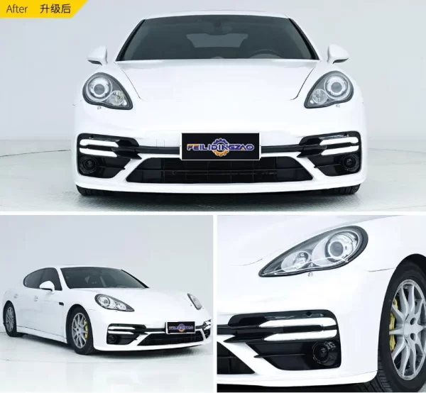 Saar Car PP Carbon Fiber Bumper Lip 971.2 TurboS Body Kit for Porsche Panamera 2010-2013 Upgrade to 971.2 TurboS Front Bumper - Image 3