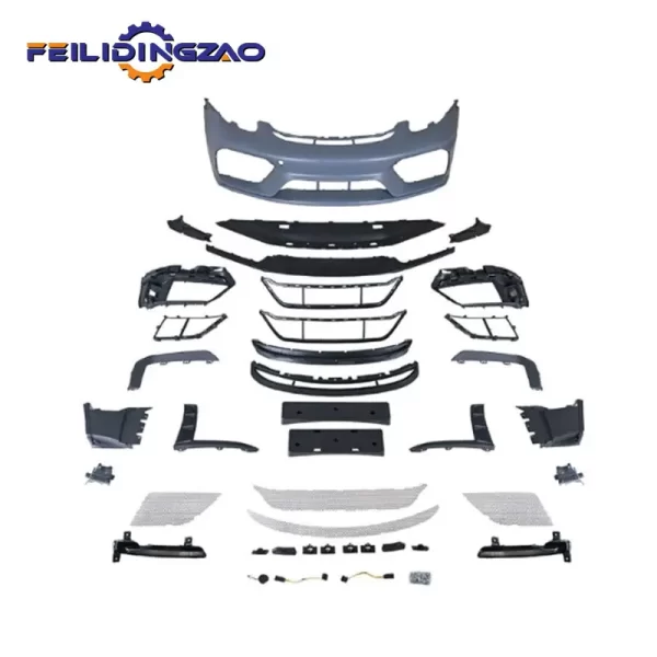Saar Car PP Carbon Fiber Bumper Lip 982 GT4 Body Kit for Porsche Cayman/Boxster 981 2012-2015 Upgrade to 982 GT4 Bodykit - Image 2