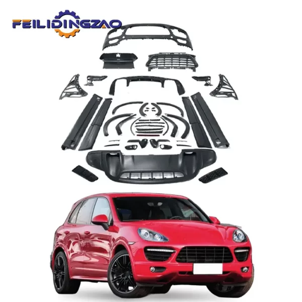 Saar PP/ Carbon Fiber/Fiberglass Bumpers Body Kits for Porsche Cayenne 2011-2014 Upgrade to Turbo GTS Style  Bodykit