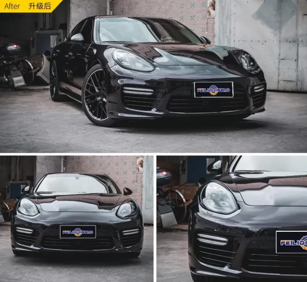 Saar Car PP Carbon Fiber Bumper Lip Turbo Style Body Kit for Porsche Panamera 2014-2016 Upgrade to Turbo Bodykit - Image 4