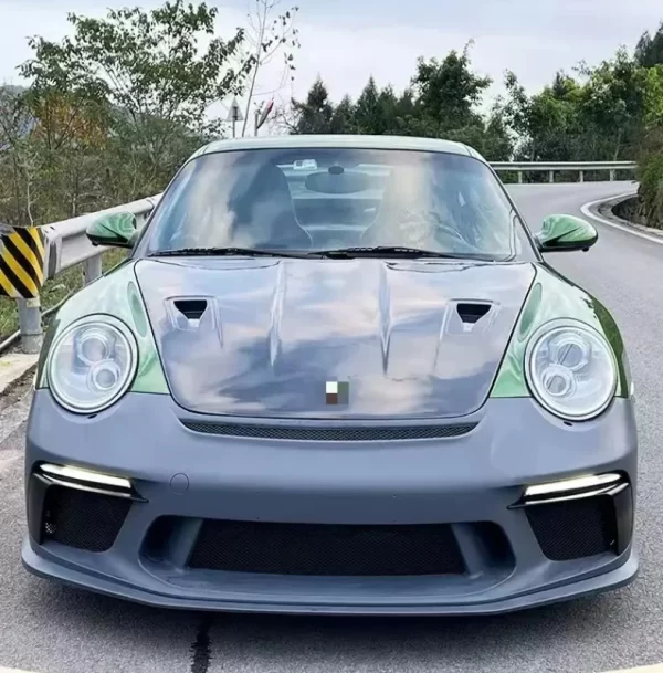 Saar Front Bumper Side Skirts Rear Bumper Assembly Gt3 Style Body Kit for Porsche 911 997 Upgrade Gt3 Front Bumper Body Kit - Image 4