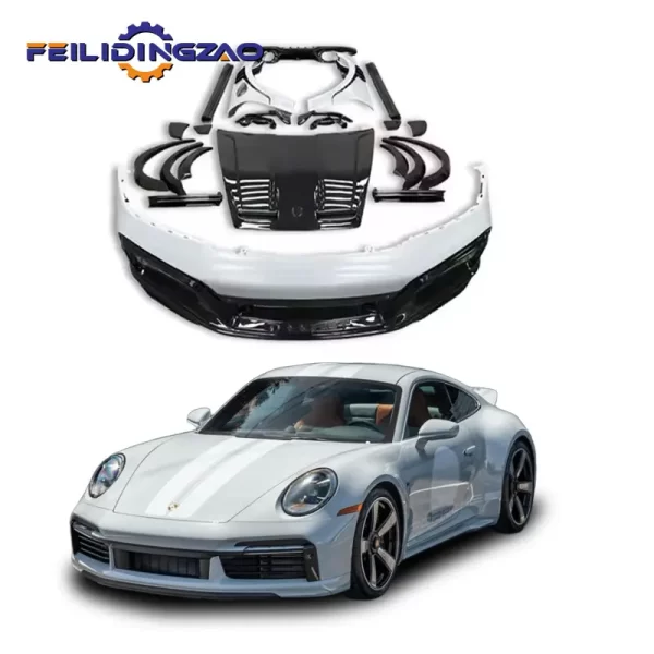 Saar Upgrade  Front Bumper Side Skirts Rear Bumper Assembly PP Body Kit for Porsche 911 992 2019-2024