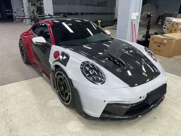 Saar Upgrade GT3RS Style Front Bumper Side Skirts Rear Bumper Assembly Body Kit for Porsche 911 992  Upgrade to GT3RS Style - Image 3