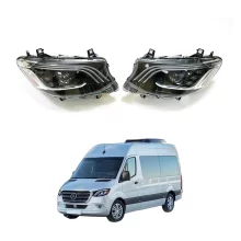 Suitable for Benzz Sprinter W907 Upgrade Maybach Headlight Assembly Exterior Parts Modification  LED Headlight Refit