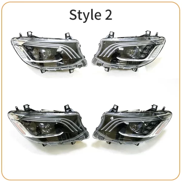 Suitable for Benzz Sprinter W907 Upgrade Maybach Headlight Assembly Exterior Parts Modification  LED Headlight Refit - Image 3