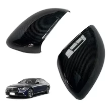 Suitable for Benzz S-Class W223 Carbon Fiber Rearview Mirror Cover Rearview Mirror Shell Upgrade External Accessories Refit