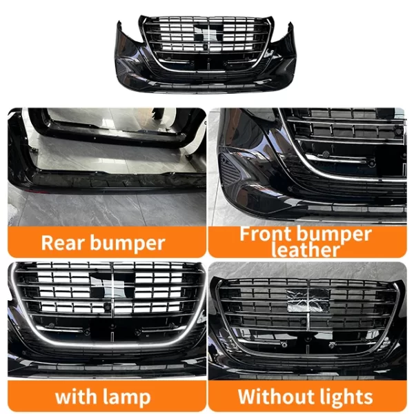 Applicable to Benzz 24 VITO V300 W448 Overseas Version Grille With Light Emitting Grille Update Front and Rear Bars  Refit - Image 2