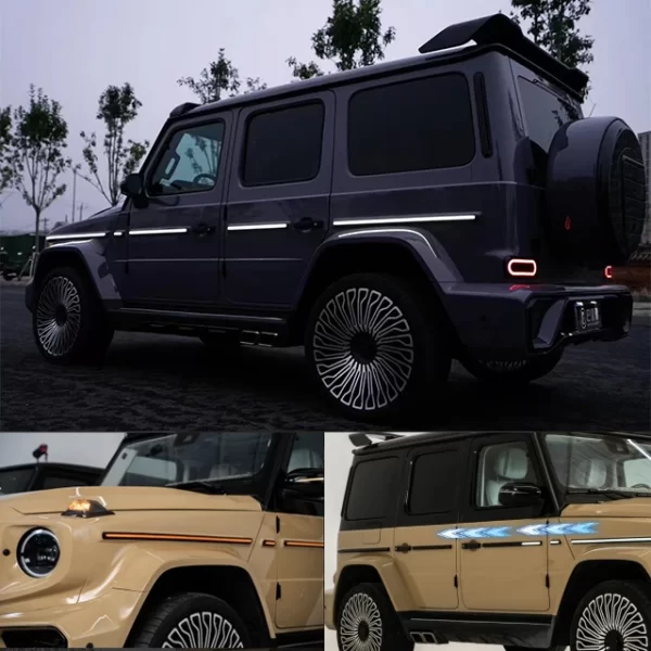 Exterior Waistline Scrolling Light Waistline Refit Suitable for Benzz G-Class G350 G400 G500 Waistline Light Strip Decoration - Image 2
