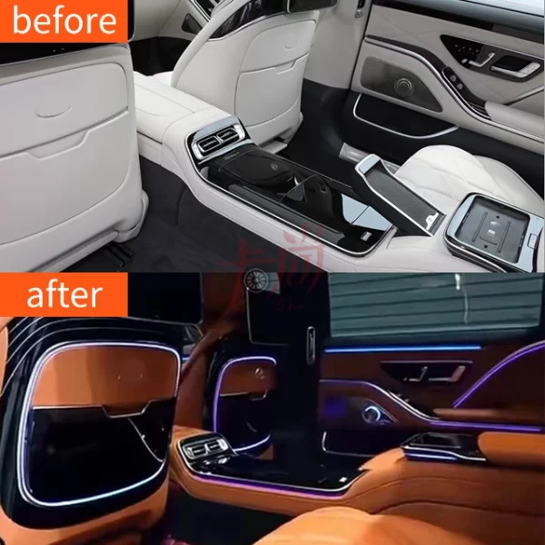 Applicable to  Benzz S W223 Maybach S480 Rear Luminescence Large Backboard Seat Backrest Modification - Image 3