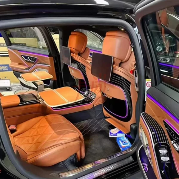 Applicable to  Benzz S W223 Maybach S480 Rear Luminescence Large Backboard Seat Backrest Modification - Image 4