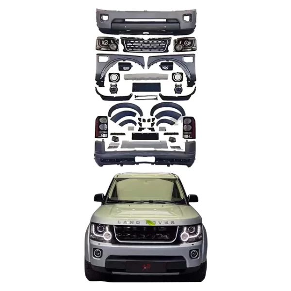 Suitable for Land Roverr Discoveryy 3 old LR4 upgrade new LR4 body kit headlights taillights front and rear bumper modification