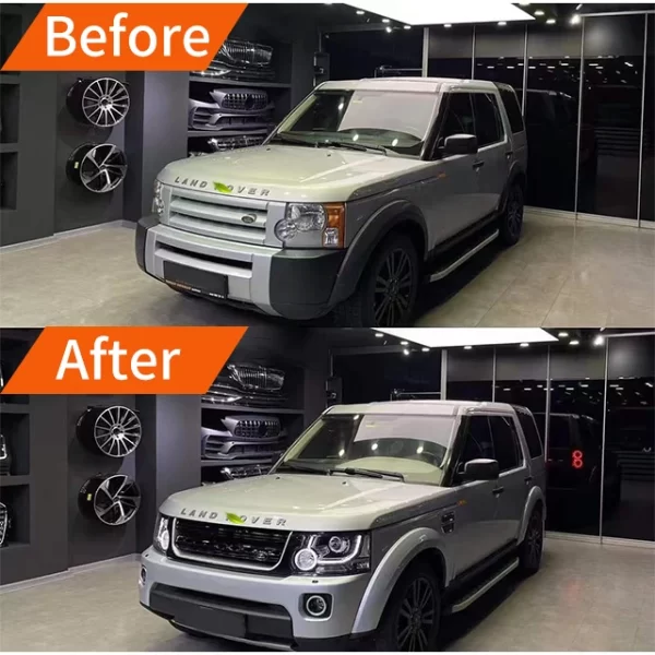 Suitable for Land Roverr Discoveryy 3 old LR4 upgrade new LR4 body kit headlights taillights front and rear bumper modification - Image 4
