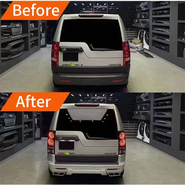 Suitable for Land Roverr Discoveryy 3 old LR4 upgrade new LR4 body kit headlights taillights front and rear bumper modification - Image 5