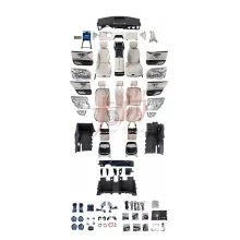 New Design W221 Upgrade to W223 Interior Kit  Modification Interior Modification of Center Console Seat Leather Cover