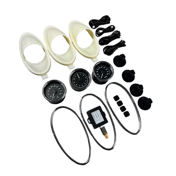 Suitable for Car Temperature Humidity and Time Triple Meter Interior Modification Triple Meter Maybach Triple Meter Modification