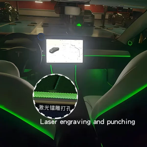 Radium Engraving 128 Color Interior Upgrade Led Ambient Light for tesla Model 3 / Model Y - Image 2