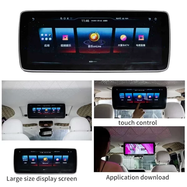 Car Mounted TV, Ceiling Mounted Entertainment TV, Touch Screen Voice Control TV for  Benzz G-Class W464 High-definition TV Refit - Image 3