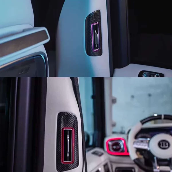 B-pillar Luminous air Outlet for  Benzz G-Class 19-24 Models W464 G500 Air Outlet with Ambient Light Interior Refit - Image 5