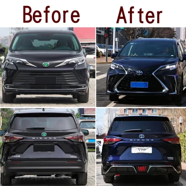 Body Kit Appearance Modification Front bar Rear bar Surround  for Siennaa 2021 2022 - Image 2