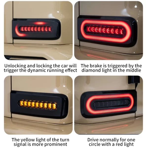 Sports Style Flowing Taillights with Running Horse Effect Taillight   for Mercedes Benzz G-Class G400 G500 Taillight Accessories - Image 3