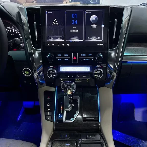 Suitable for 20 Series 08 Alphard Upgrade 18  Body Kit, Front Lip, Back Lip Side Skirt Interior Instrument Panel Screen Upgrade - Image 5