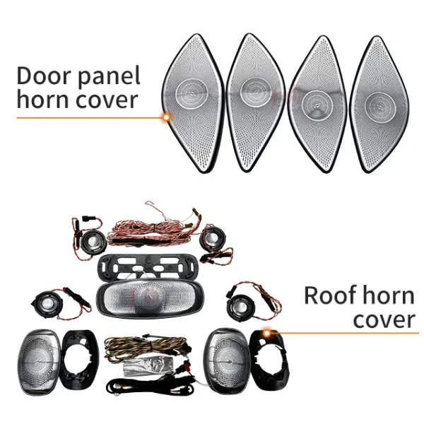 Applicable to Benzz GLE GLS 167 Berlin Horn Cover Door Panel Horn Cover Car Roof Horn Cover Modification Atmosphere Lights - Image 2