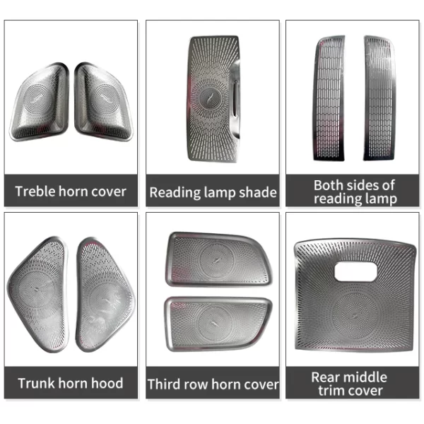 Applicable to GLS/GLE Whole Car Horn Cover Interior Decoration Modification, Middle and High Pitch Cover Plate, Atmosphere Lamp