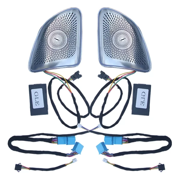 GLS Auto A-pillar Tweeter LED Luminous Cover Car Door Audio Speaker Decorative Ambient Light Cover for Mercedes-Benz GLE CLSW167