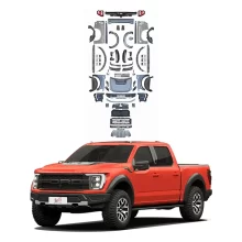 Applicable for  15-20 Fordd F150 Old to New Upgraded 21 Raptor Kit Headlight Grille, Front and Rear Bumper Body Kit Modification
