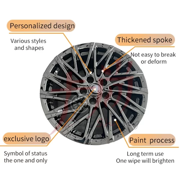 Applicable to LEXUS LM  Forged Rim Hub Black Knight Hub Forging Process 18 19 20 21 22 Inch - Image 2