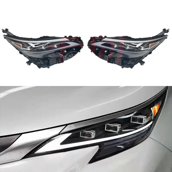 Applicable to 21-122 Siennaa Headlamp Assembly ES Three Eye Streamer Turn signal LED Lens Headlamp Assembly