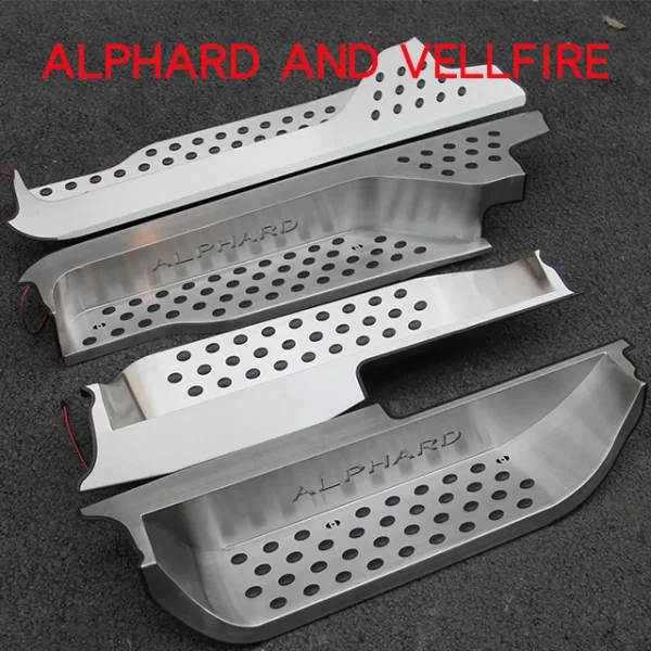 Alphard Vellfire Door Welcome Pedal Threshold Strip LED Light Replacement Welcome Pedal for Alphard Velfire 20 Series 30 Series - Image 3