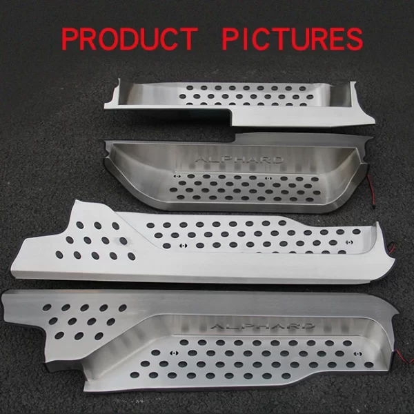 Alphard Vellfire Door Welcome Pedal Threshold Strip LED Light Replacement Welcome Pedal for Alphard Velfire 20 Series 30 Series - Image 4
