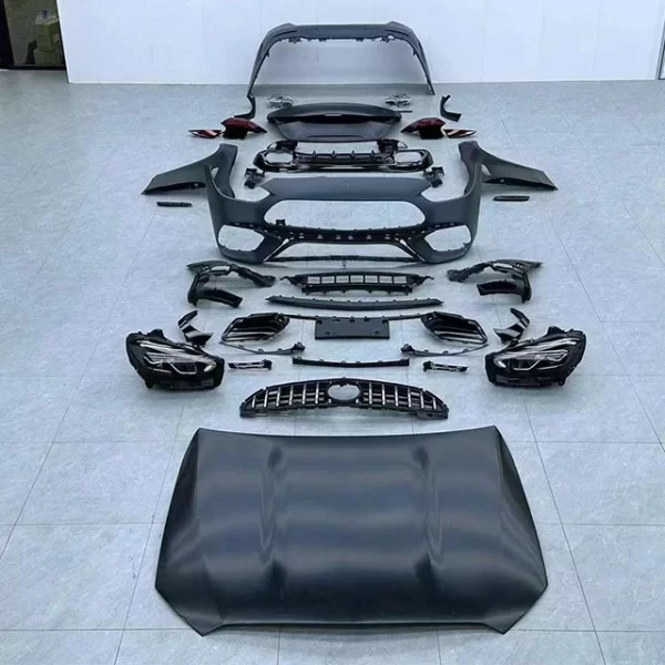 Applicable for Benzz C-Class W205 Upgrade W206  Body Kit Headlight Grille Mirror Surface Label Front  Rear Bumper Modification - Image 3