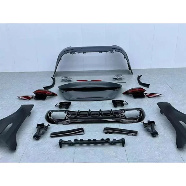 Applicable for Benzz C-Class W205 Upgrade W206  Body Kit Headlight Grille Mirror Surface Label Front  Rear Bumper Modification - Image 5