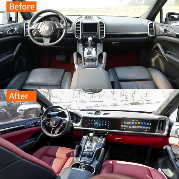 Suitable for Porschee Cayennee Interior Renovation, Center Console, Large Screen, Seat Covering, Steering Wheel Modification - Image 4