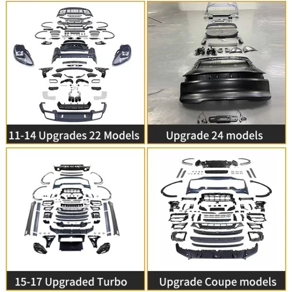 Suitable for Cayennee 11-19 Old to New Turboo 24 Surround Front and Rear Bumper Headlights, Wheel Hub Appearance Modification - Image 2