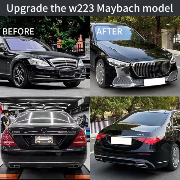 Mercedes Benzz S-Class W221 Upgraded to W223 Maybach W22 Old Upgraded to S450 Sports Full Range Body Kit - Image 5