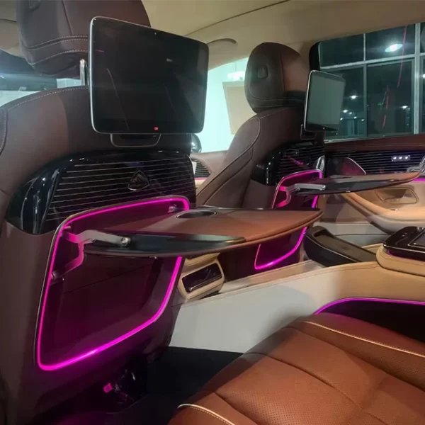 Benz GLS GLE S450 480 680 Multifunctional  Table Board Light Atmosphere Electric Folding Wireless Charging  Benz Small Table - Image 5
