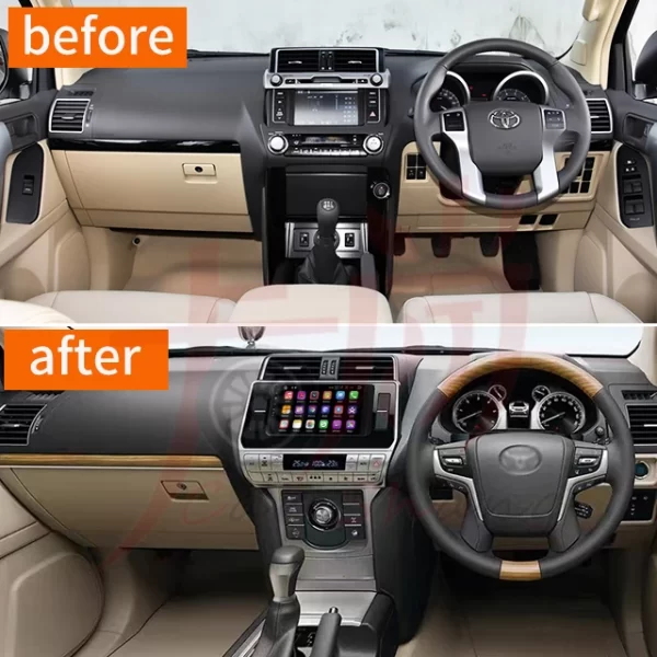 Prado  Interior Upgrades 2010-2017 Upgrade to 2020of Car Interior Console Kit RHD for LC150 Toyota Land Cruiser Prado FJ150 - Image 3