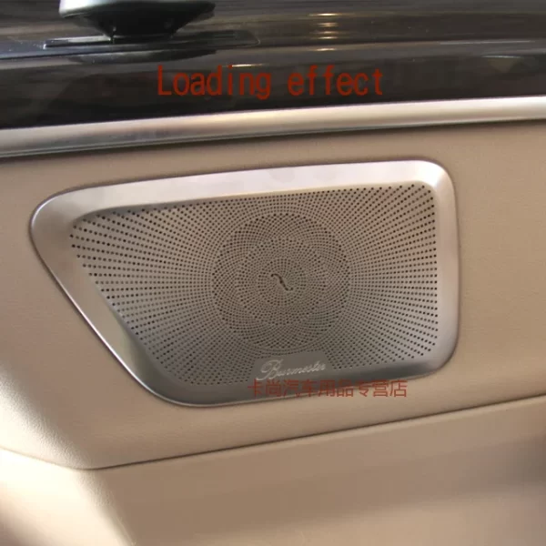 Horn Cover Stainless Steel Stereo Speaker Audio Ring Cover Sound Frame Decoration Trim for  Vito V250 V260 W447  METRIS - Image 5