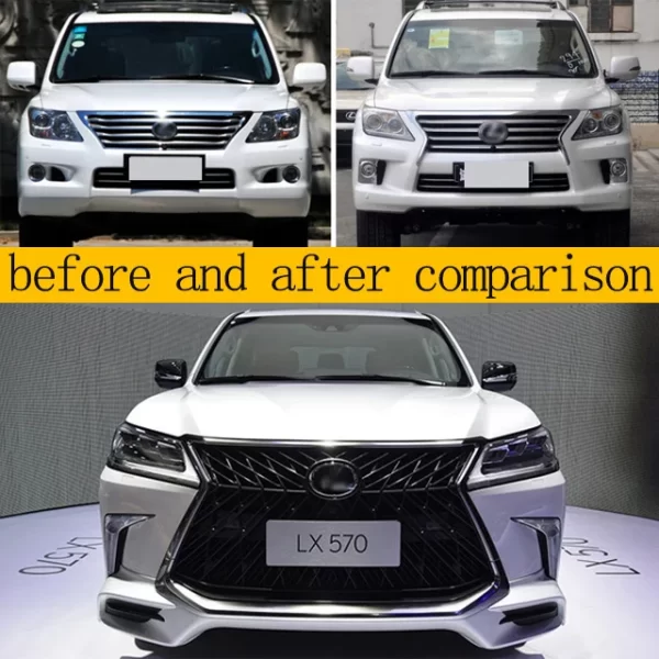 LX570 Old to New Appearance  Interior Upgrading and Refitting Lexus LX570 Old to New TRDd  Front&Rear Bumper  Head Light - Image 2